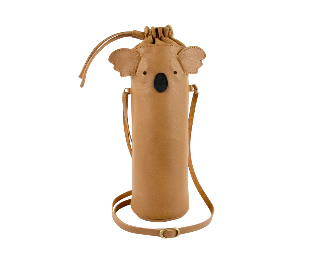 Flosko Bottle Bag | Koala | Nutmeg Leather