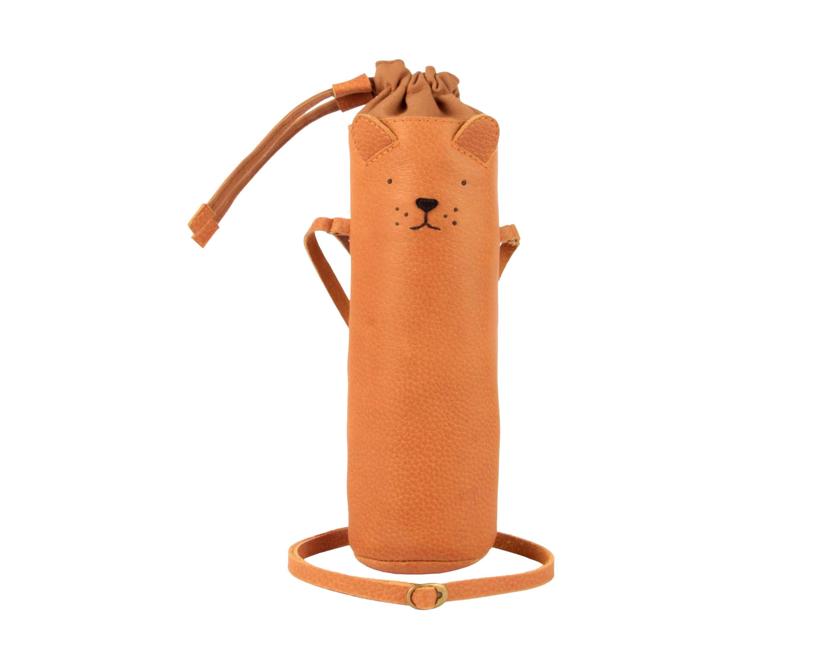 Flosko Bottle Bag | Lion | Toast Grain Leather