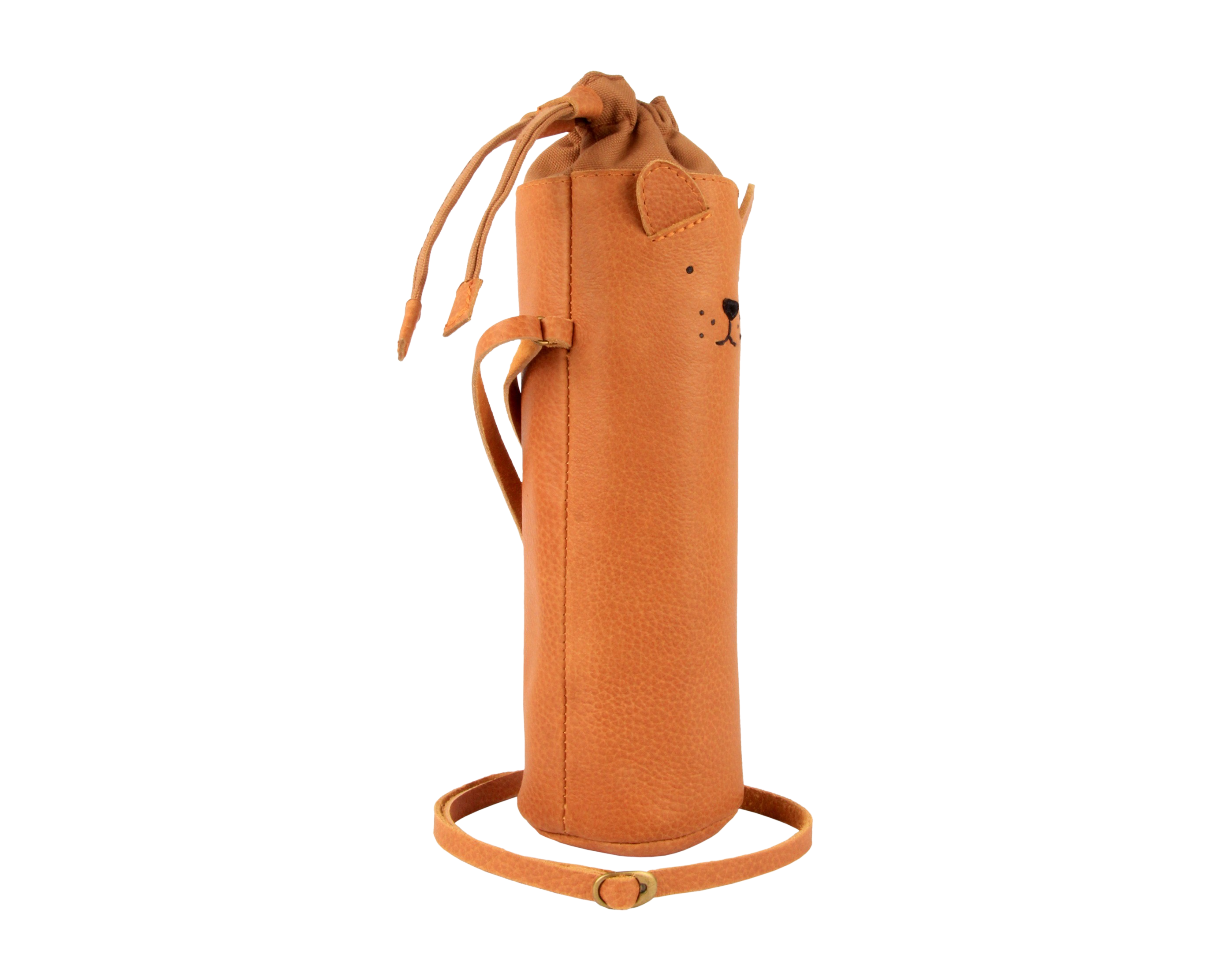 Flosko Bottle Bag | Lion | Toast Grain Leather