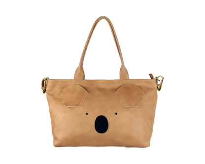 Fuji Diaper Bag | Koala | Nutmeg Leather