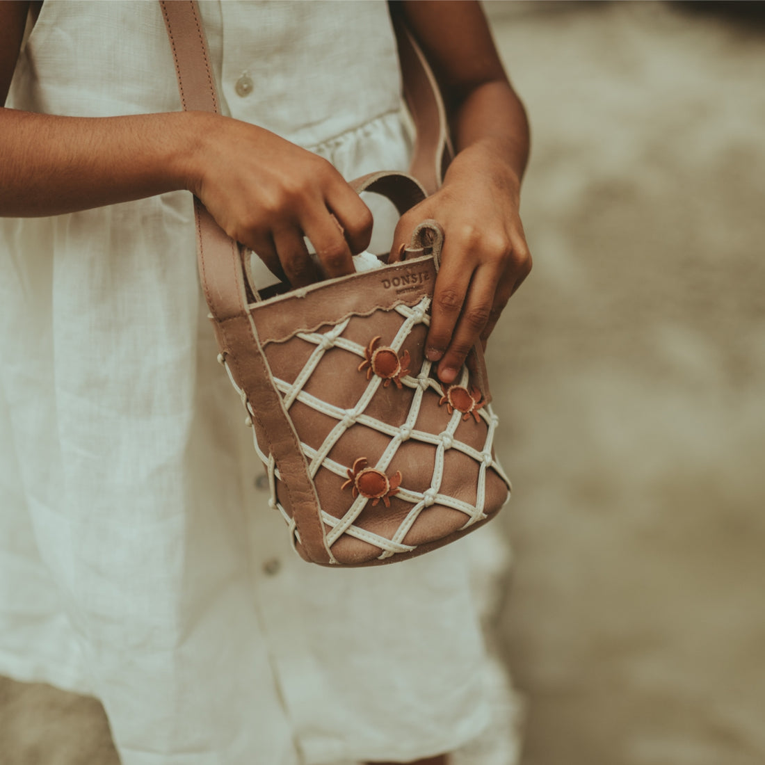 Pattie Bucket Bag | Crabs | Nutmeg Leather