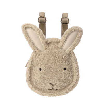 Pugi Backpack | Bunny | Beige Curly Faux Fur