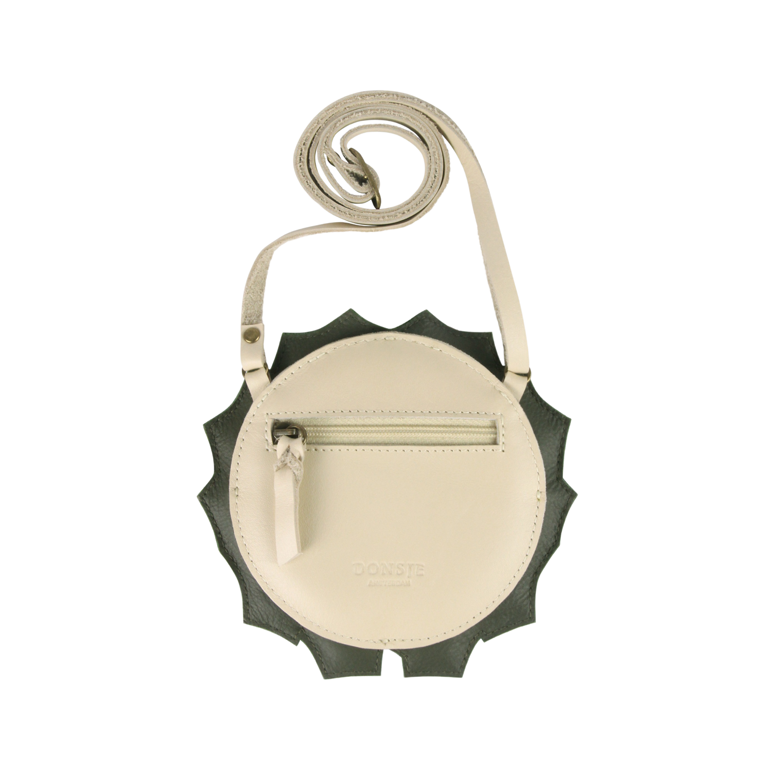 Wenda Purse | Holly Wreath | Off White Leather