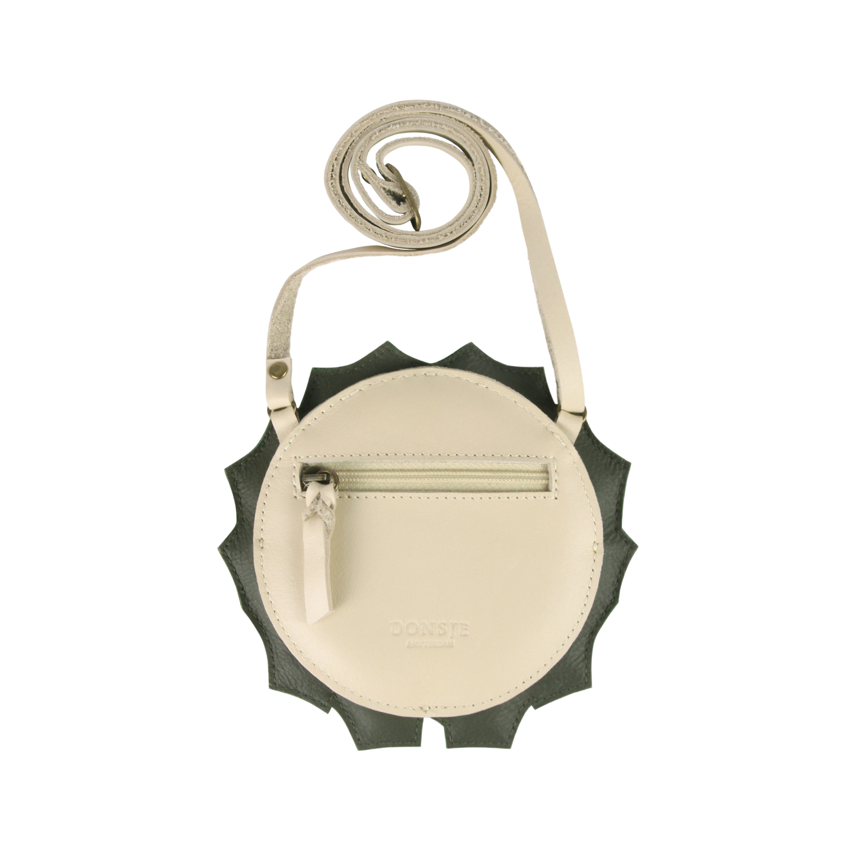 Wenda Purse | Holly Wreath | Off White Leather