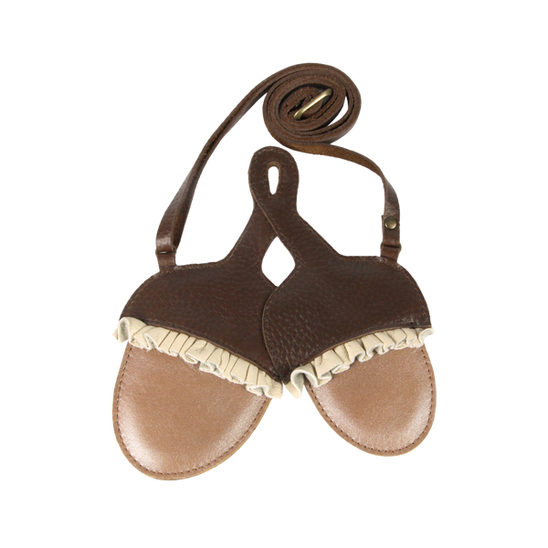 Pitta Purse | Acorn | Brown Grain Leather