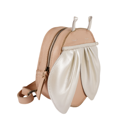 Mur Backpack | Golden Beetle | Light Rose Leather