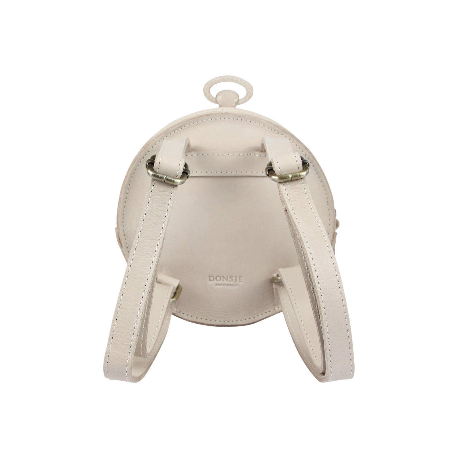 Logio Backpack | Clock | Ivory Classic Leather