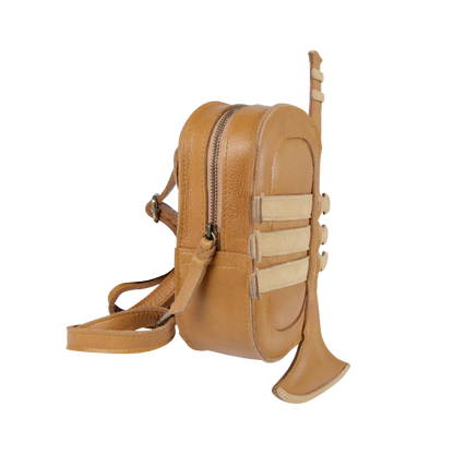 Logio Backpack | Trumpet | Camel Classic Leather
