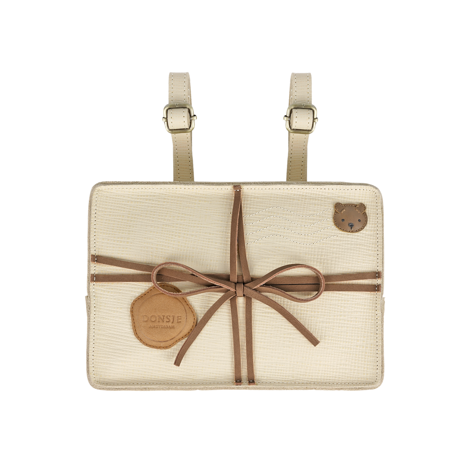 Logio Backpack | Envelope | Cream Scored Leather