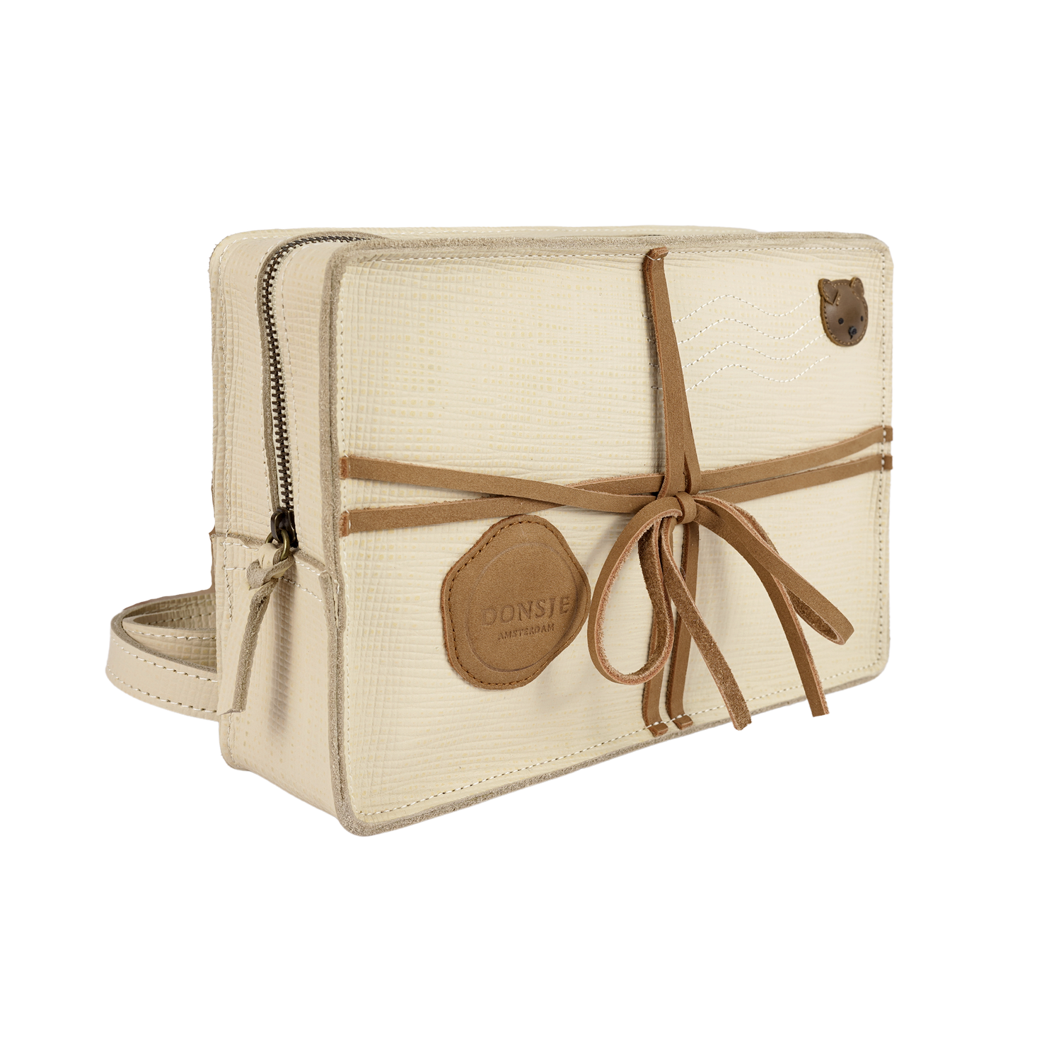 Logio Backpack | Envelope | Cream Scored Leather