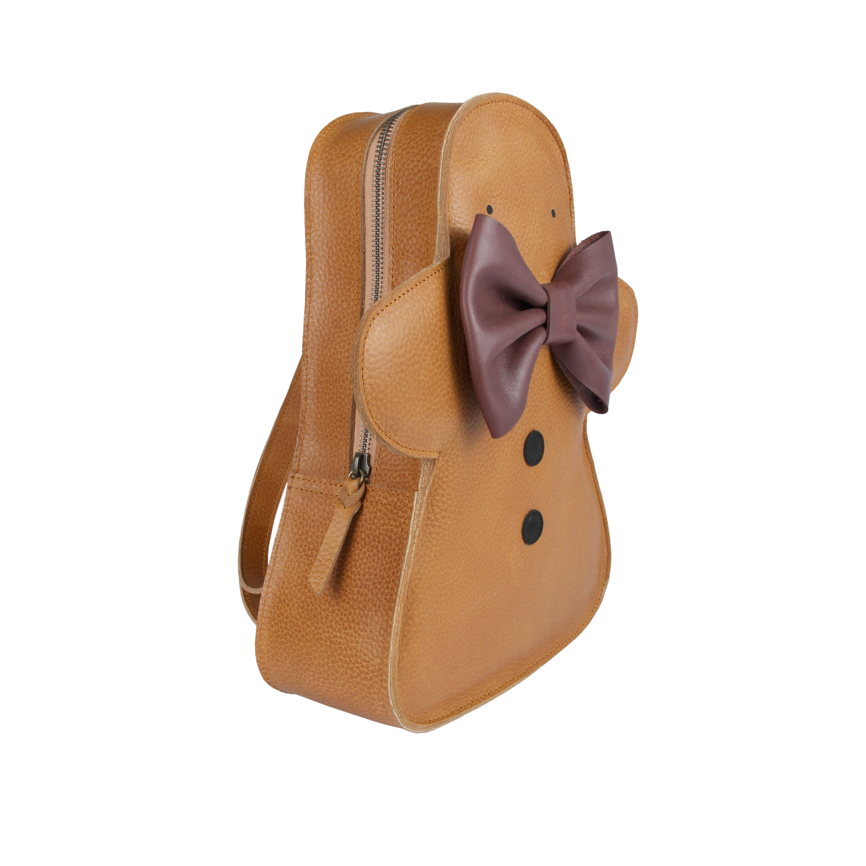 Snoo Schoolbag | Mrs. Gingerbread | Toast Grain Leather