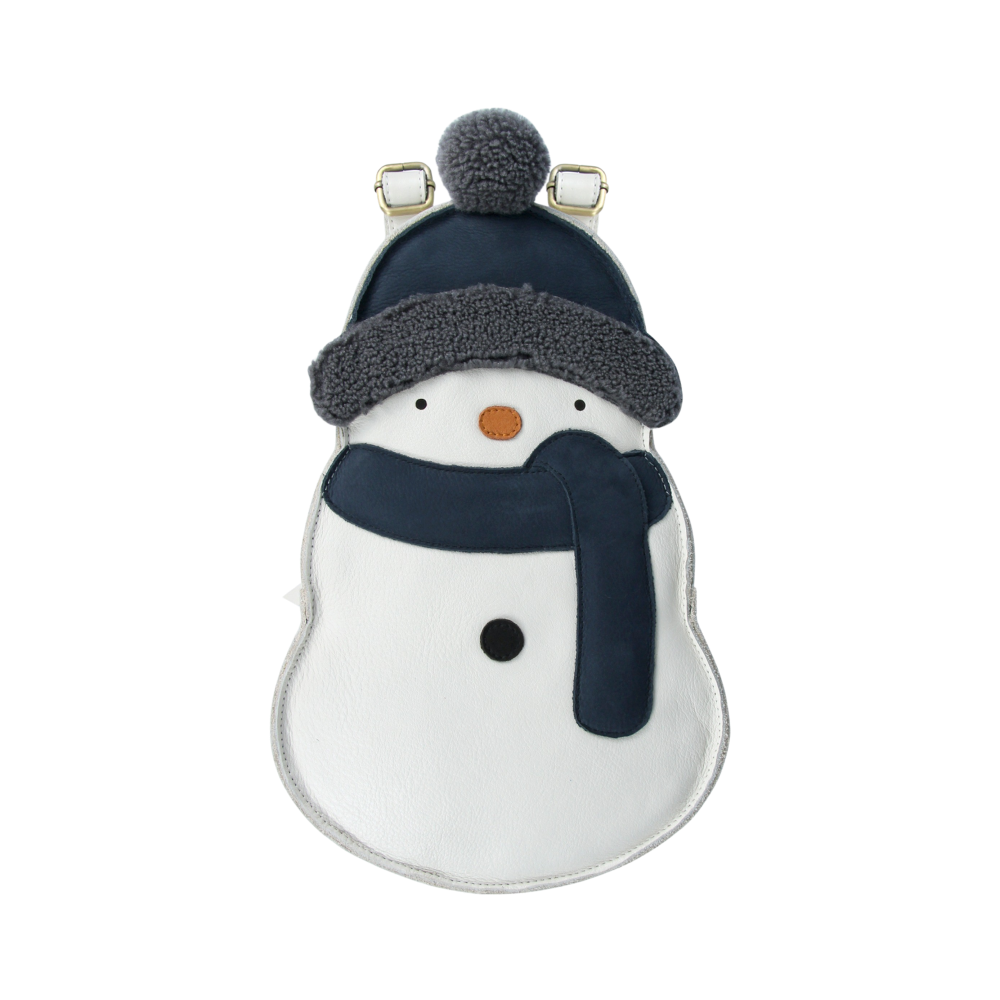 Snoo Schoolbag | Snowman | Off White Leather