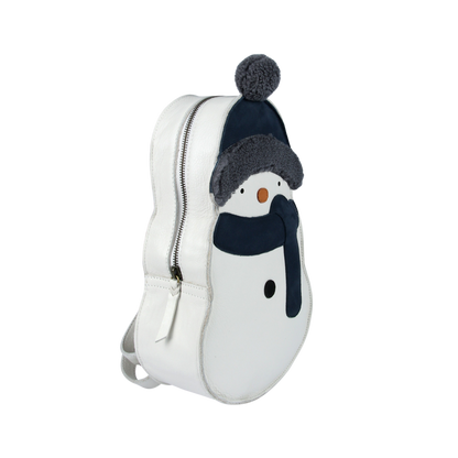 Snoo Schoolbag | Snowman | Off White Leather