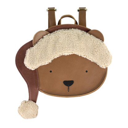 Snoo Schoolbag | Christmas Bear | Cognac Classic Leather