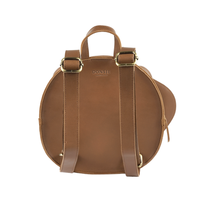 Snoo Schoolbag | Christmas Bear | Cognac Classic Leather