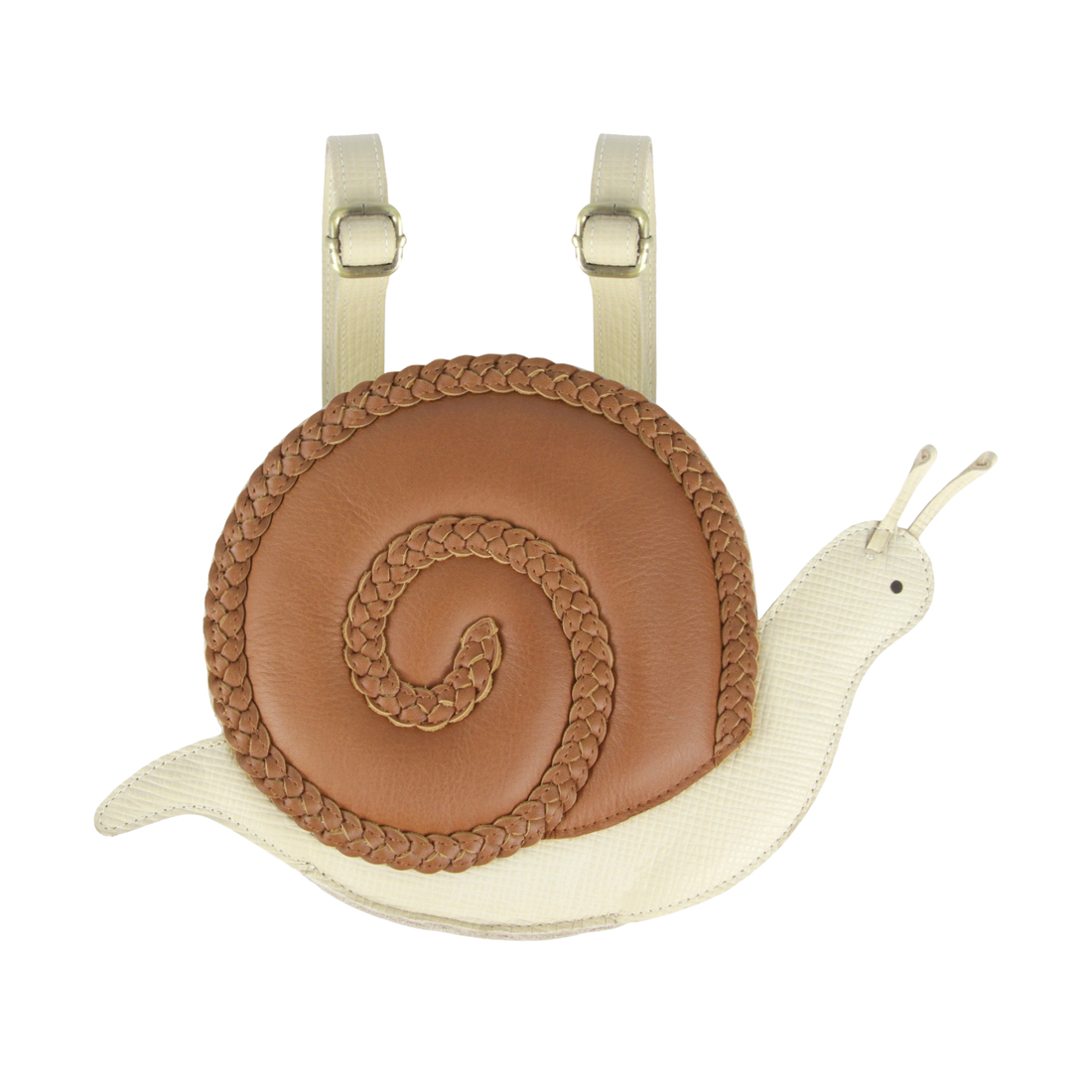 Pierre Backpack | Snail | Cream Scored Leather