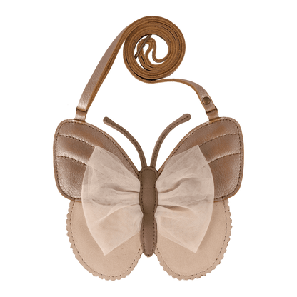 Qalja Purse | Vlinder | Clay Metallic Leather