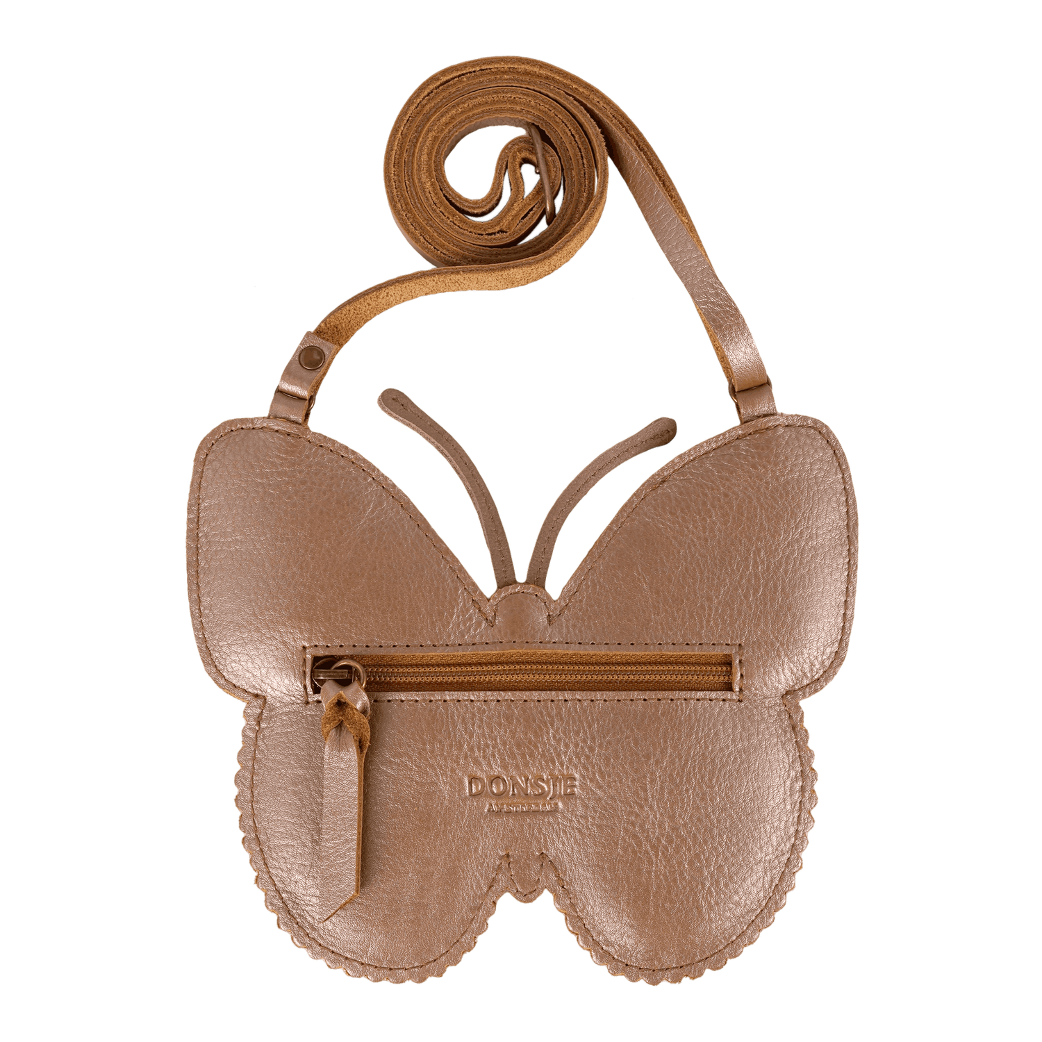 Qalja Purse | Vlinder | Clay Metallic Leather