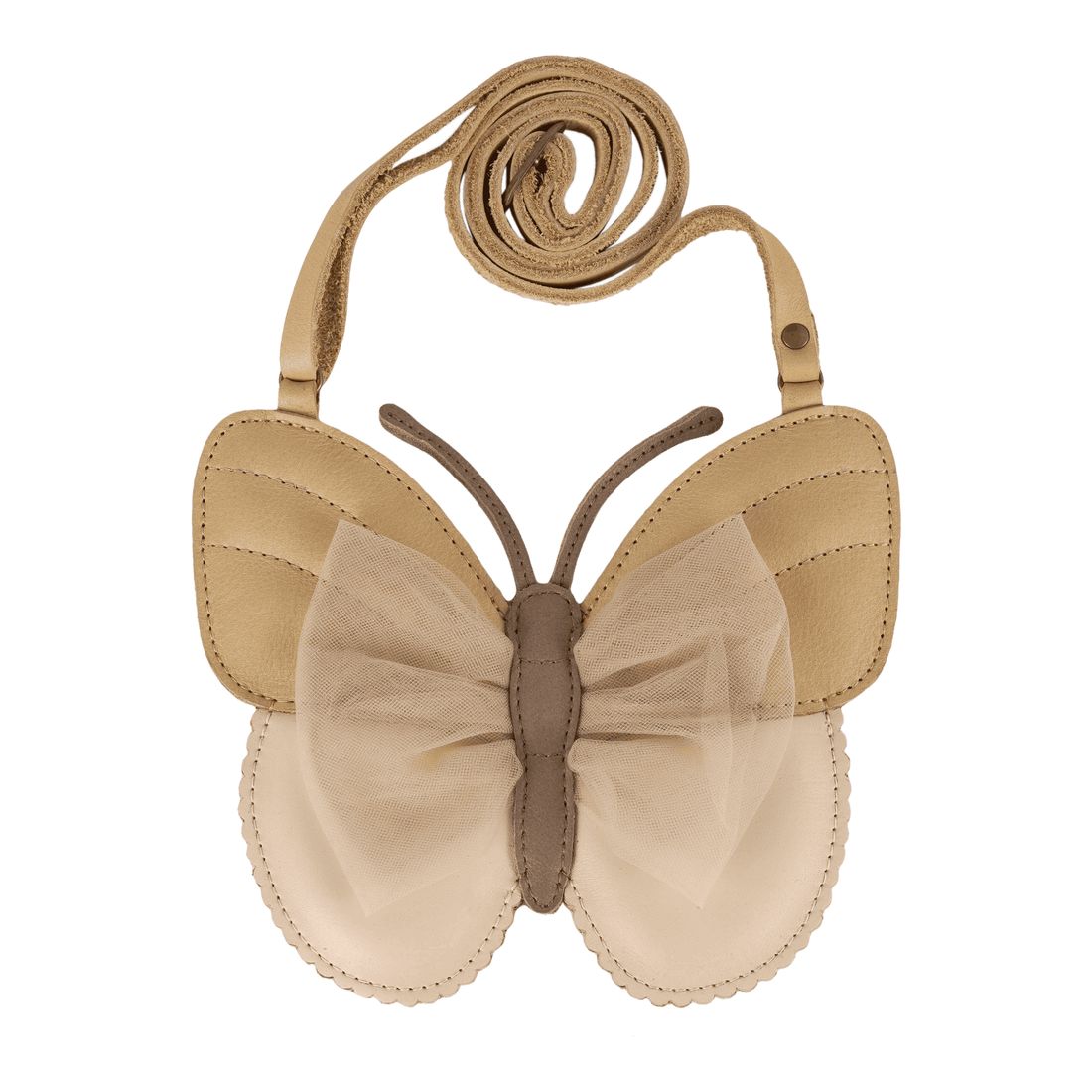 Qalja Purse | Vlinder | Gold Metallic Nubuck