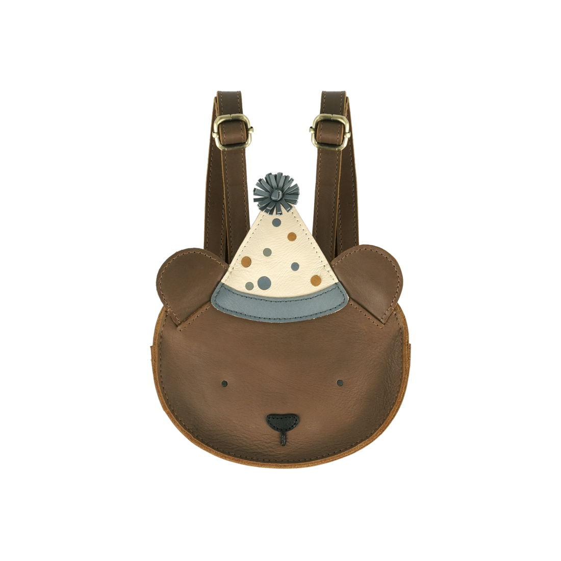Tendo Backpack | Festive Bear | Cognac Classic Leather