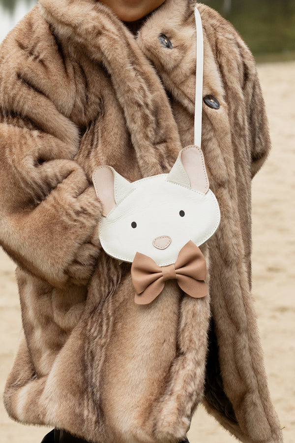 Pua Purse | Kitten | Off White Leather