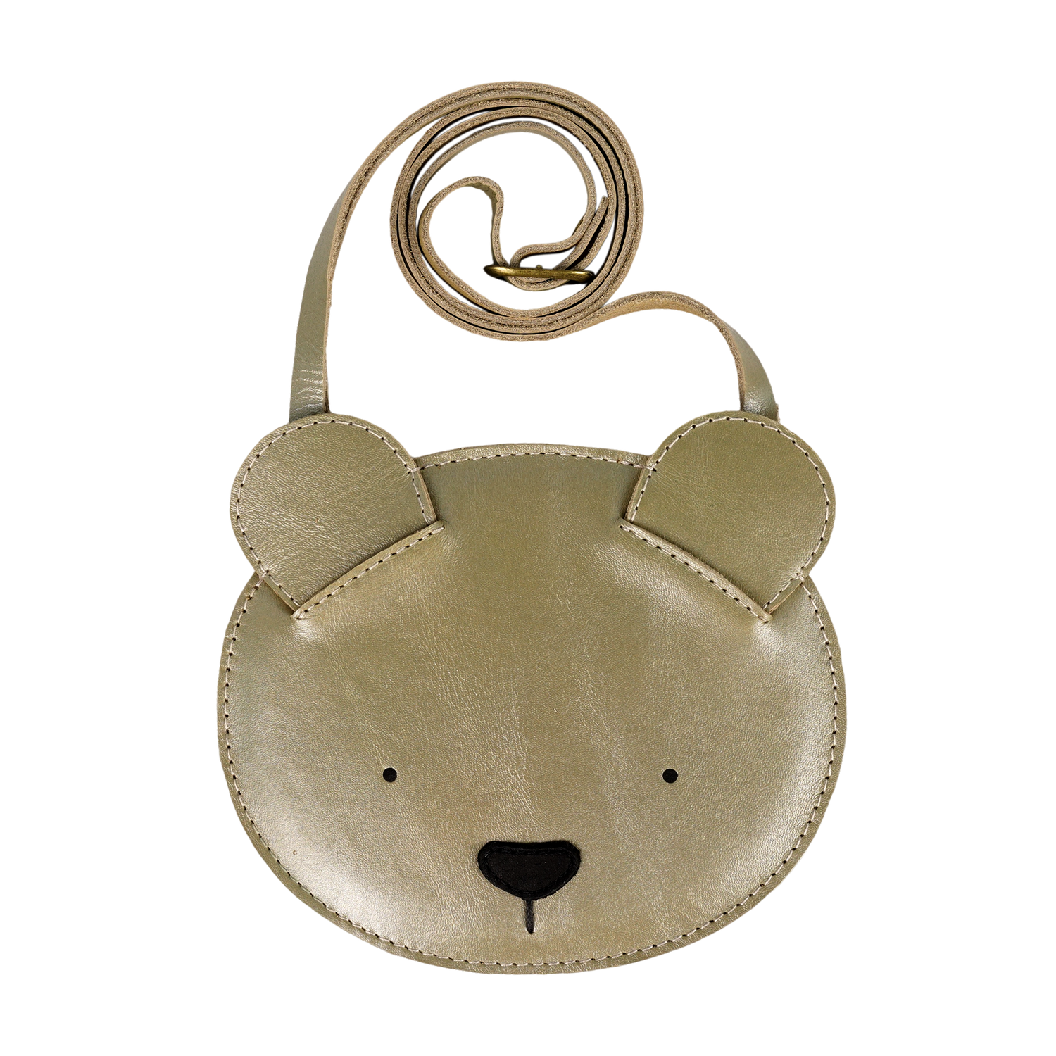 Blinc Purse | Bear | Champagne Metallic Leather