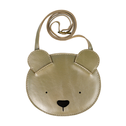 Blinc Purse | Bear | Champagne Metallic Leather