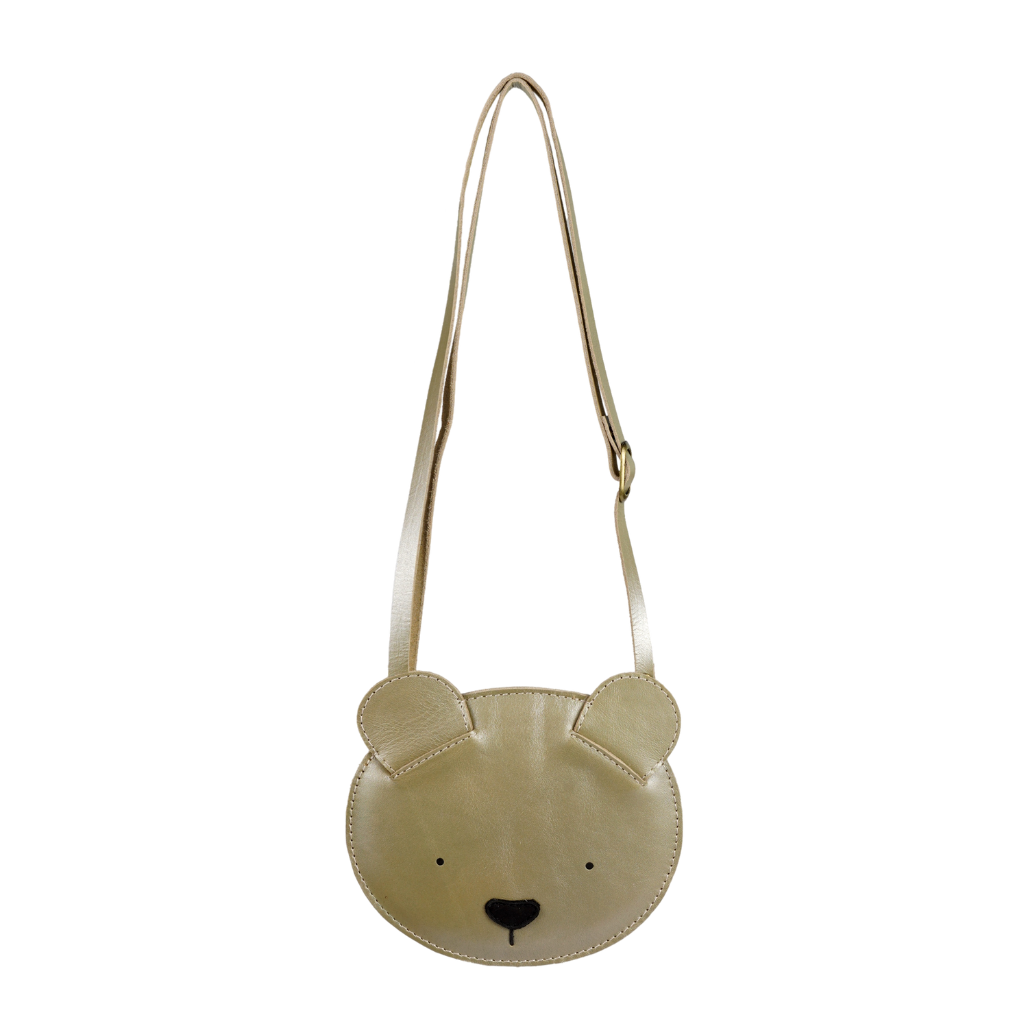 Blinc Purse | Bear | Champagne Metallic Leather