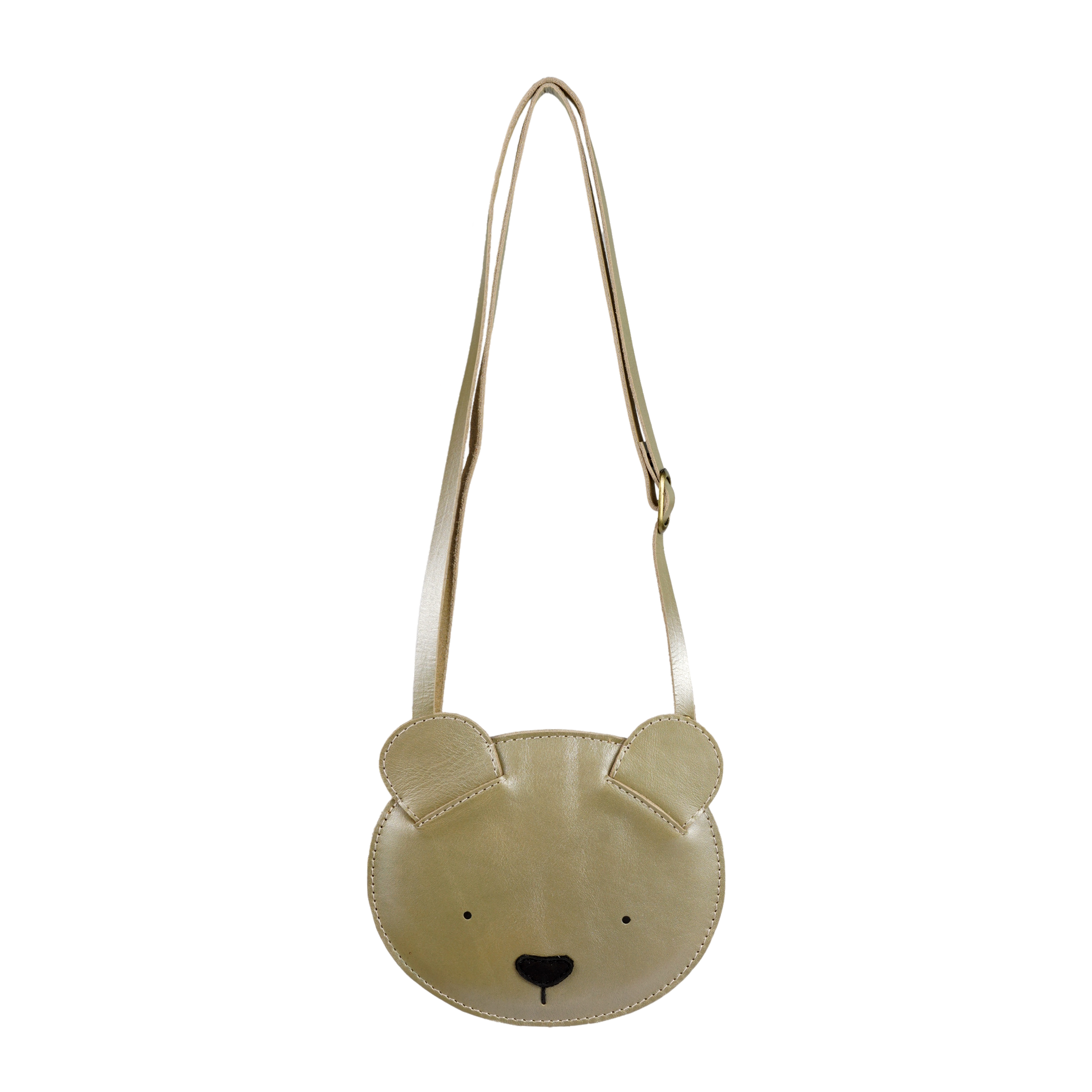 Blinc Purse | Bear | Champagne Metallic Leather