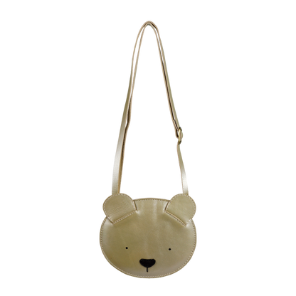 Blinc Purse | Bear | Champagne Metallic Leather