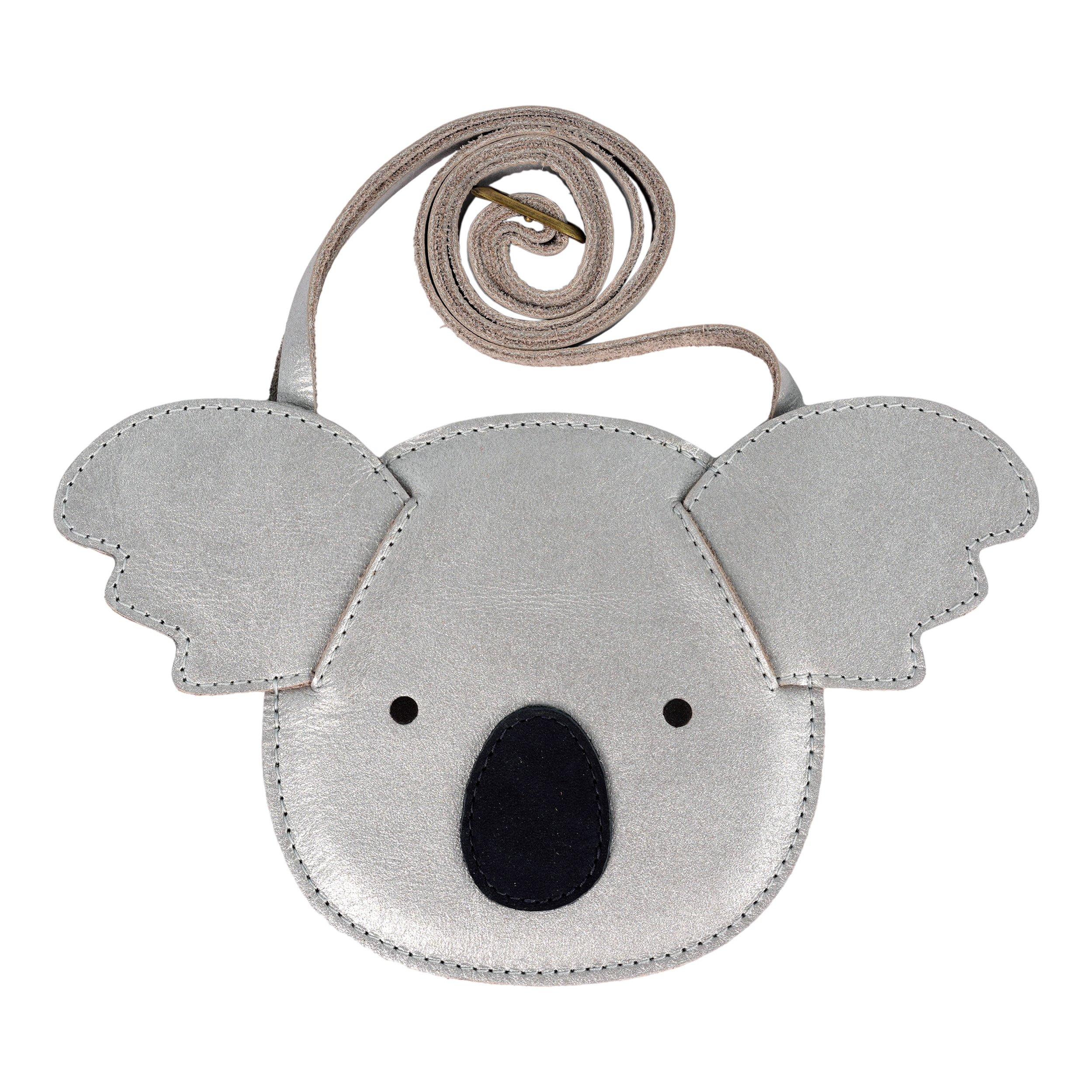 Blinc Purse | Koala | Silver Grey Metallic Leather