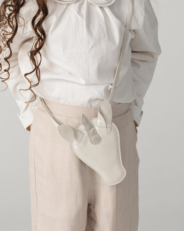 Blinc Purse | Unicorn | Off White Metallic Leather