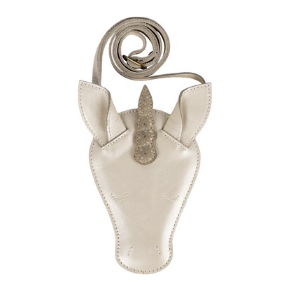 Blinc Purse | Unicorn | Off White Metallic Leather