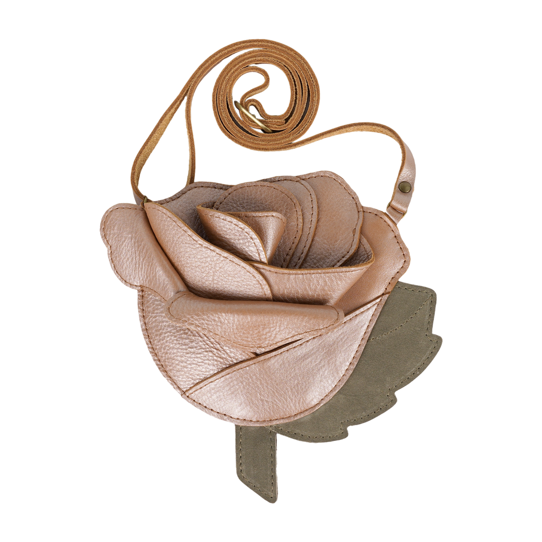 Filoe Purse | Rose | Clay Metallic Leather