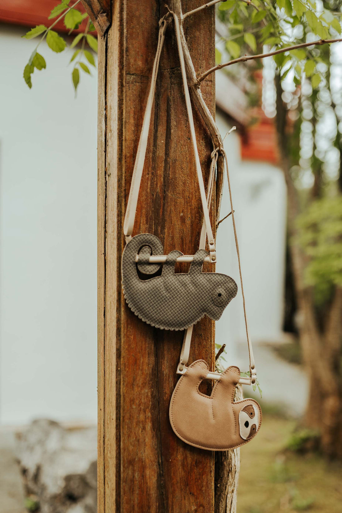 Merua Purse | Chameleon | Stone Square Stamped Nubuck