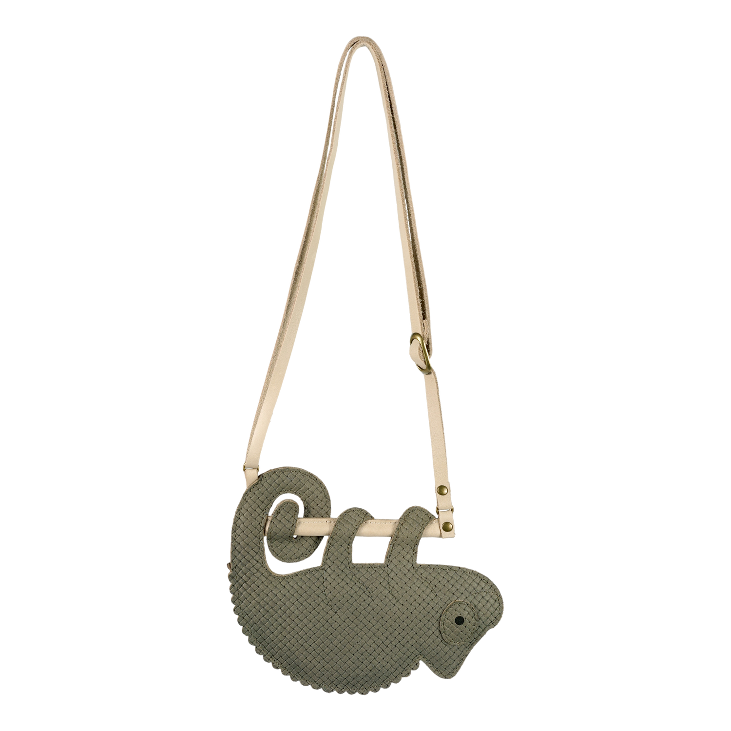 Merua Purse | Chameleon | Stone Square Stamped Nubuck