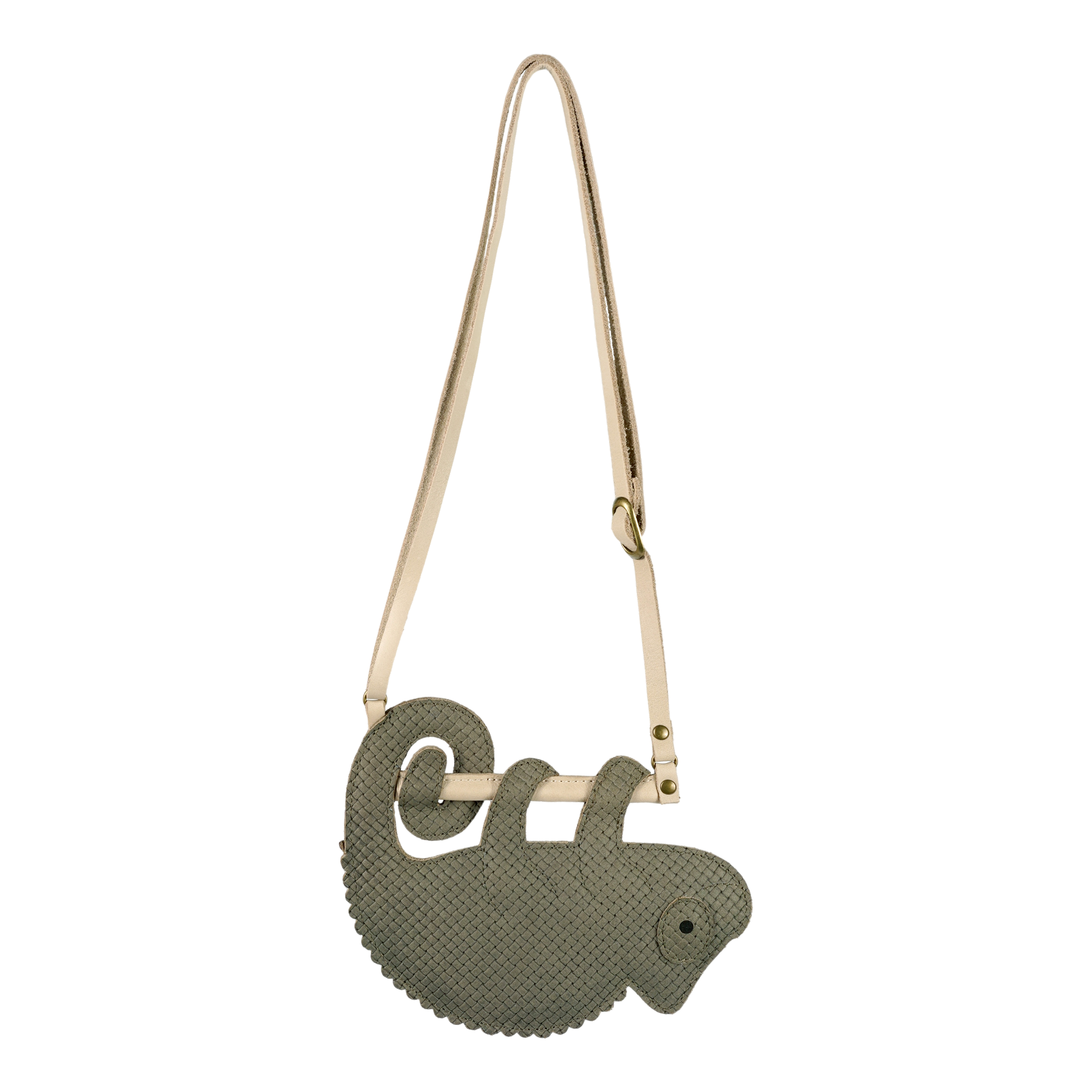 Merua Purse | Chameleon | Stone Square Stamped Nubuck