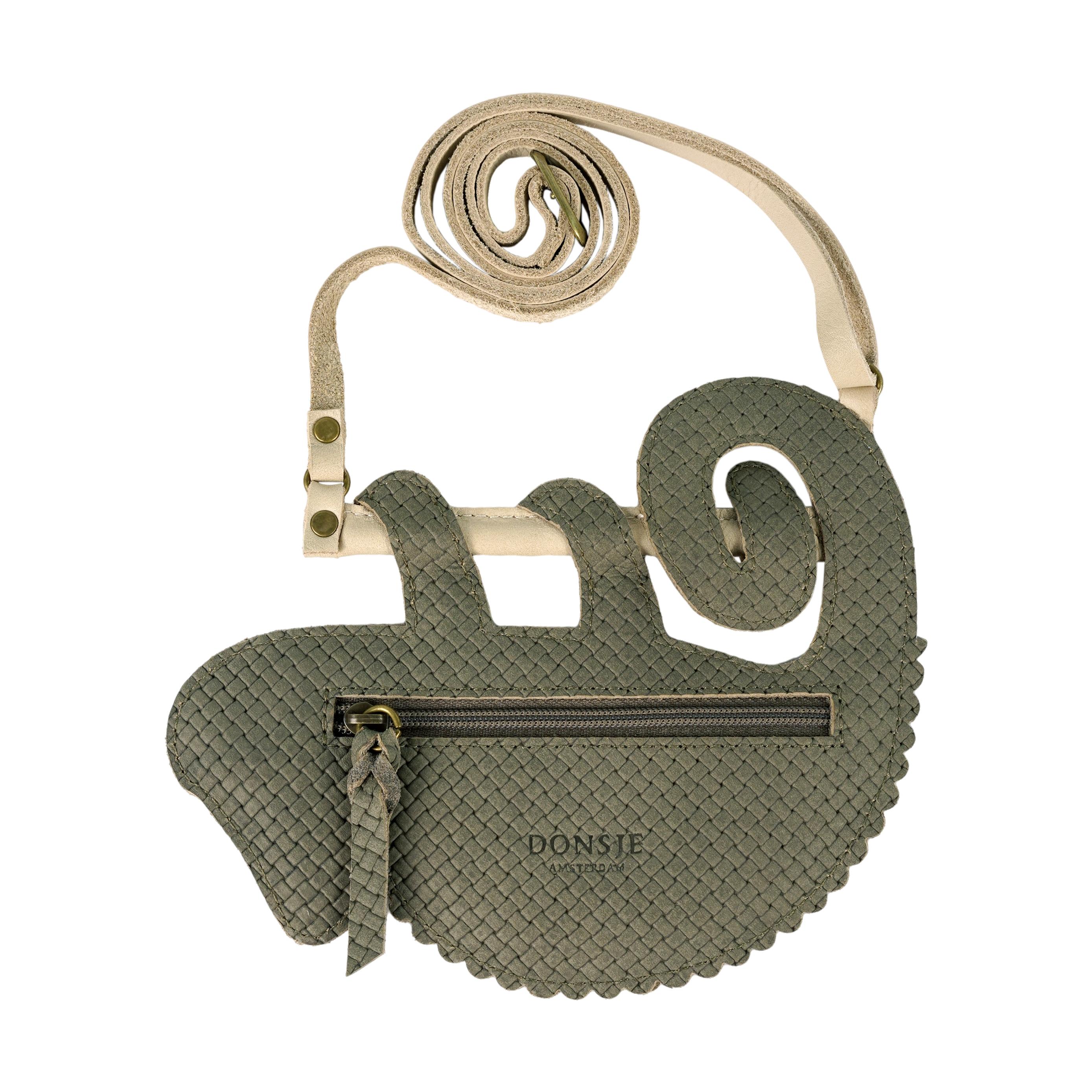 Merua Purse | Chameleon | Stone Square Stamped Nubuck