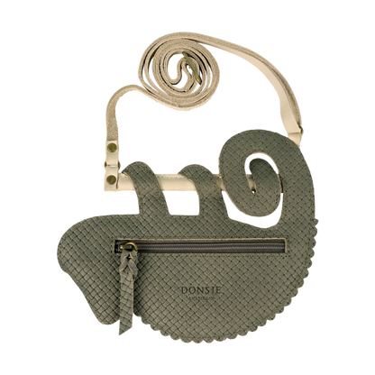 Merua Purse | Chameleon | Stone Square Stamped Nubuck