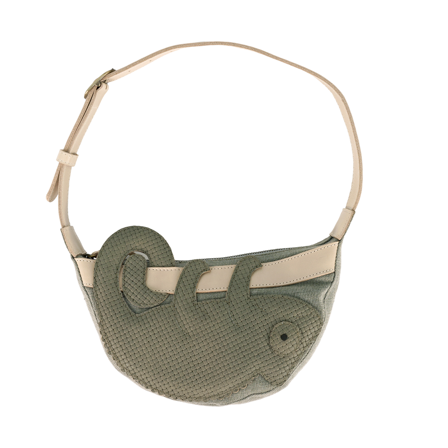 Talei Bumbag | Chameleon | Stone Square Stamped Nubuck