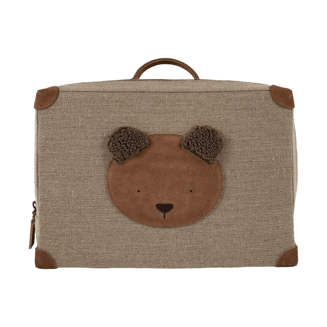 Paaki Backpack | Fluffy Bear | Teddy Brown Suede