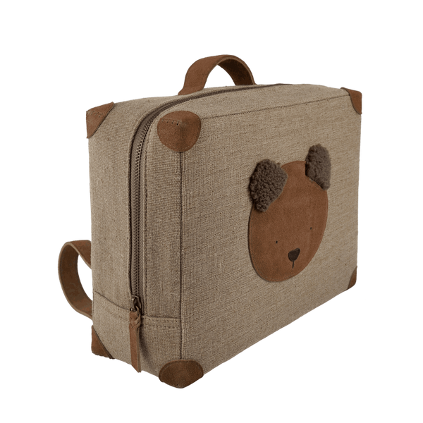 Paaki Backpack | Fluffy Bear | Teddy Brown Suede