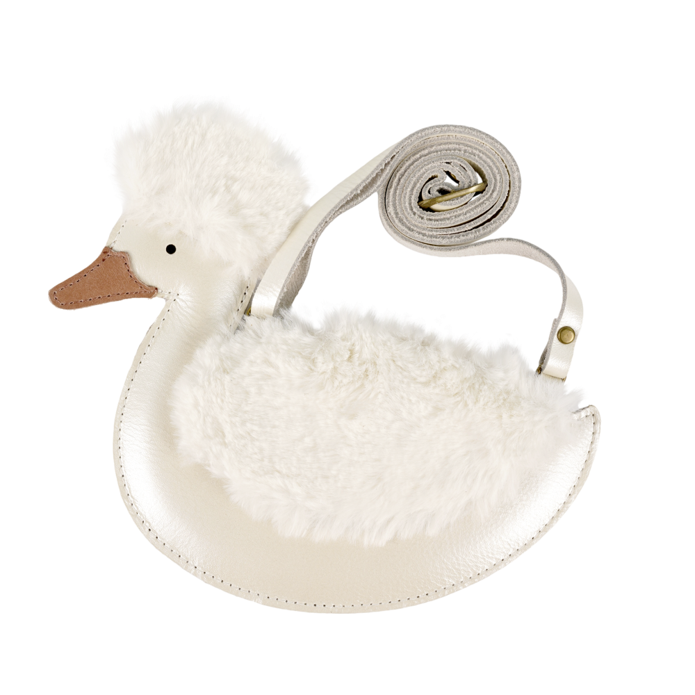Chiem Purse | Duck | Off White Metallic Leather