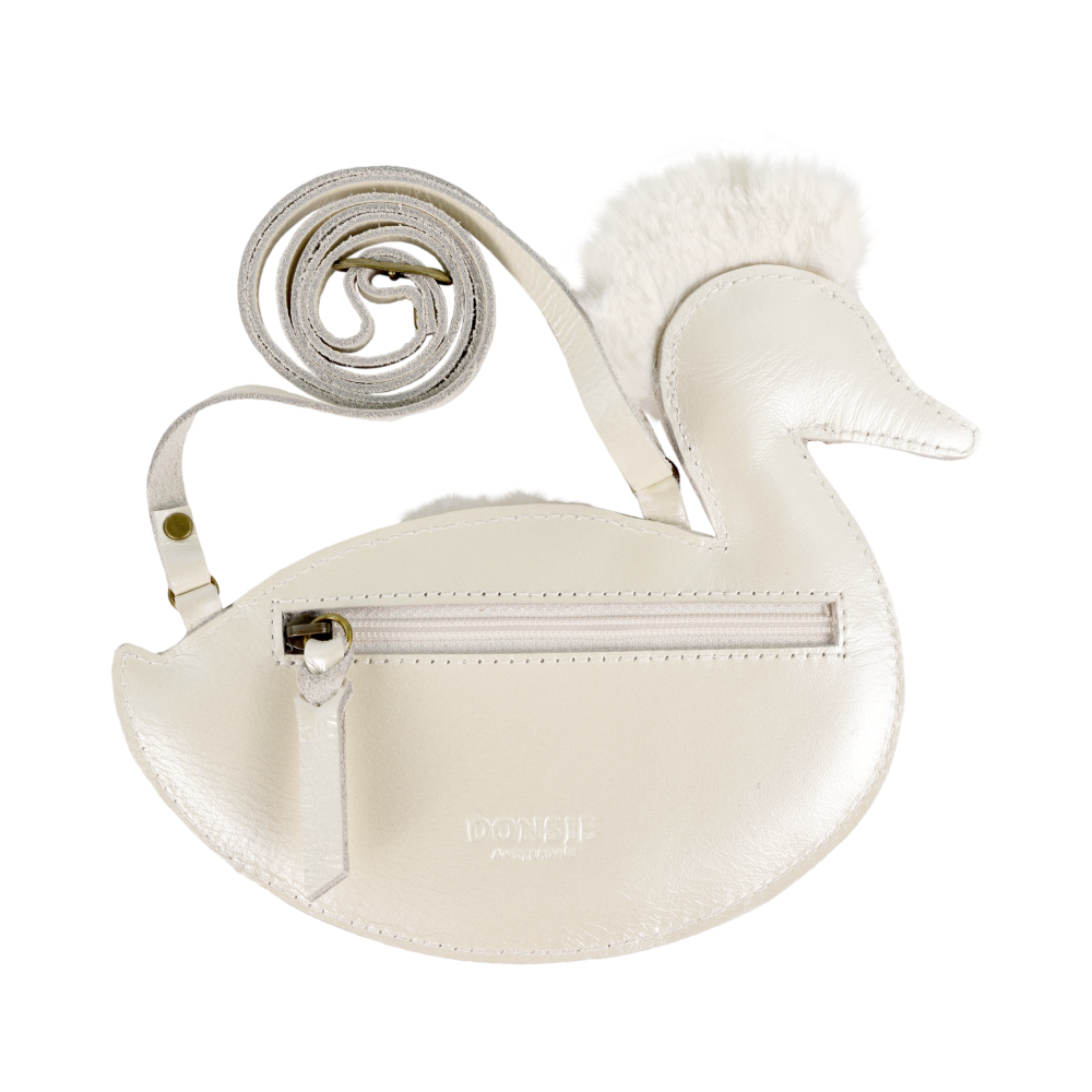 Chiem Purse | Duck | Off White Metallic Leather