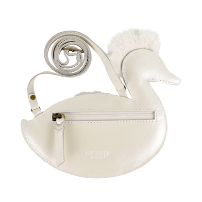 Chiem Purse | Duck | Off White Metallic Leather