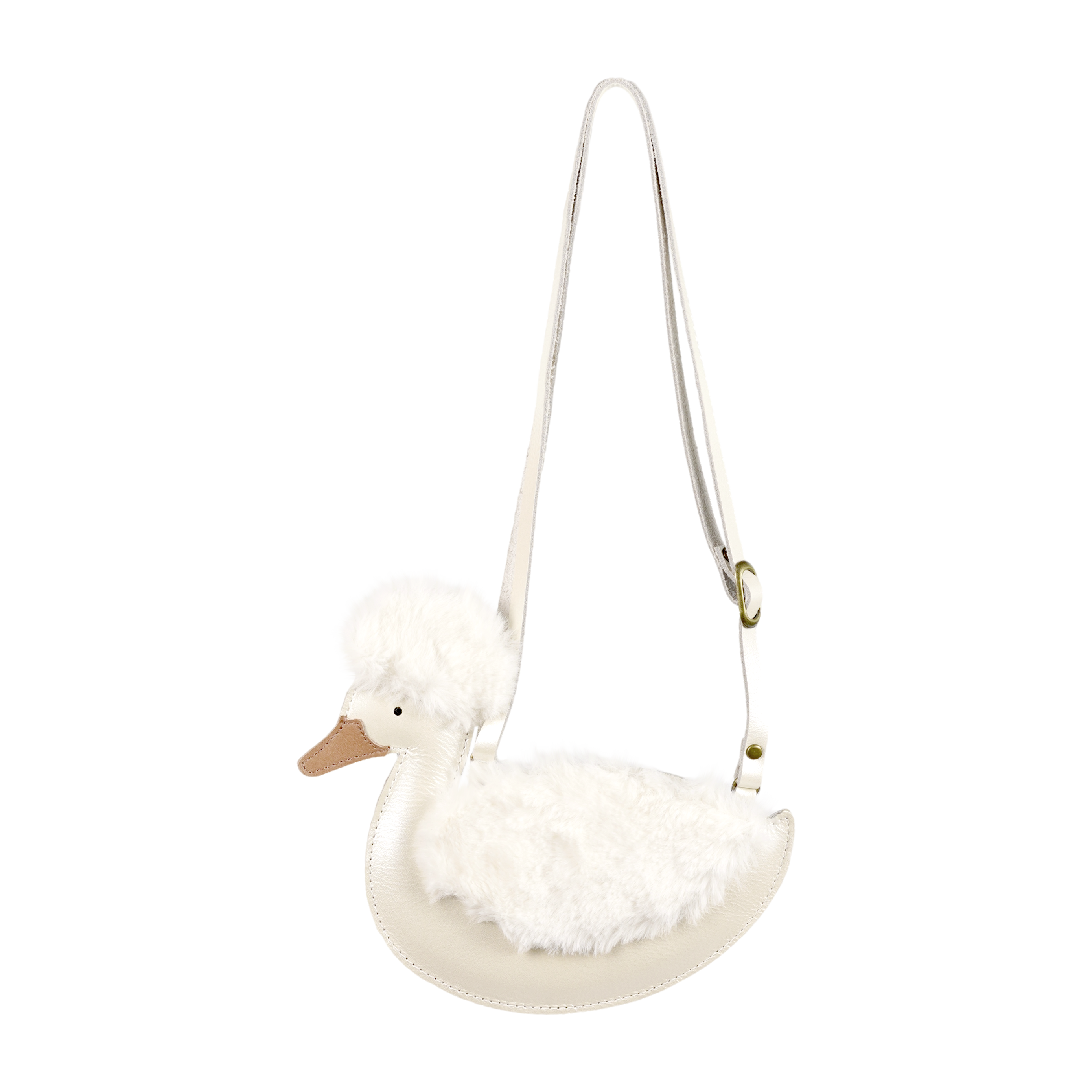 Chiem Purse | Duck | Off White Metallic Leather