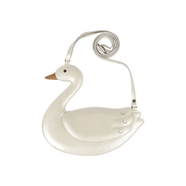 Chiem Purse | Swan | Off White Metallic Leather
