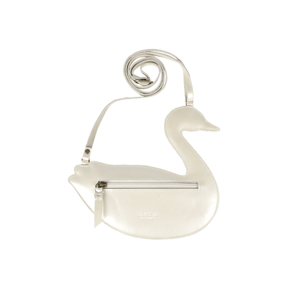Chiem Purse | Swan | Off White Metallic Leather