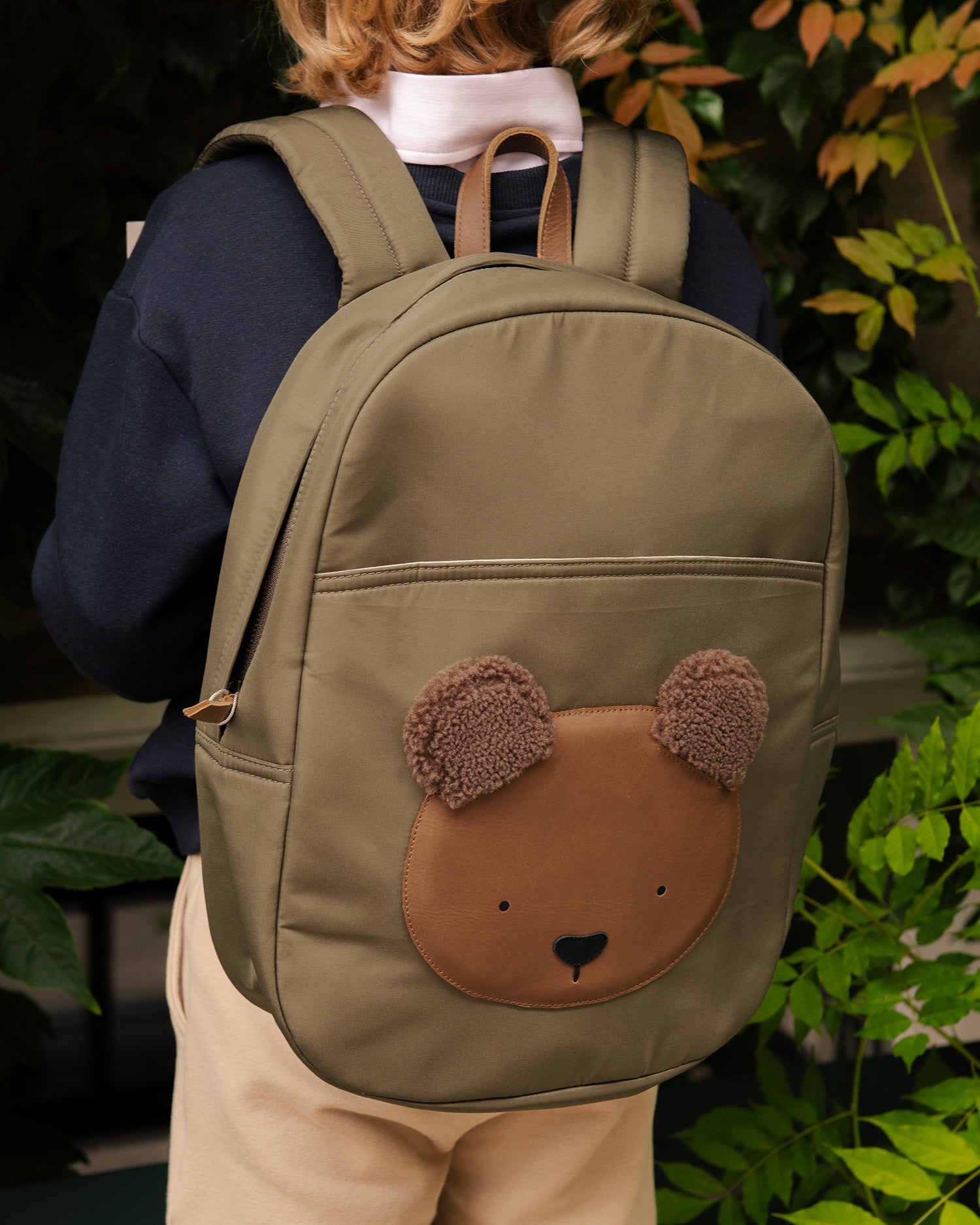 Pibbe Schoolbag | Bear | Stone Taslan