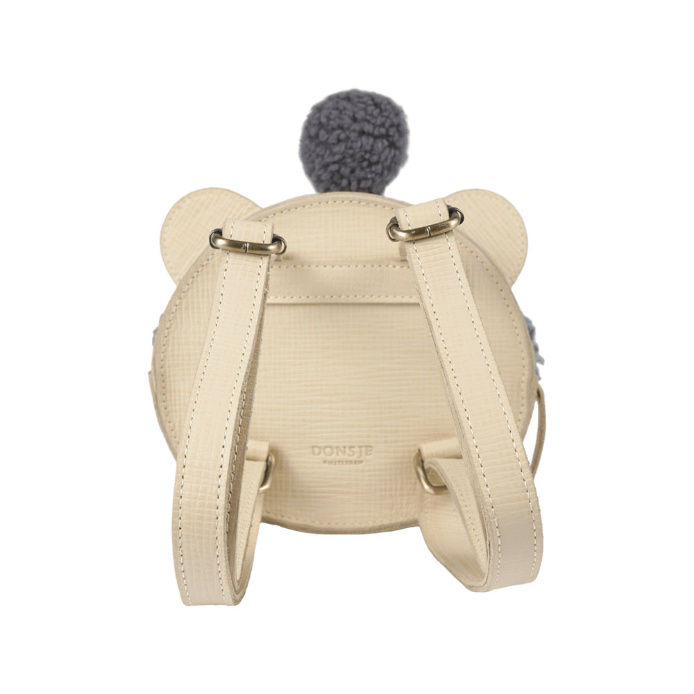 Stanzen Backpack | Polar Bear | Cream Scored Leather